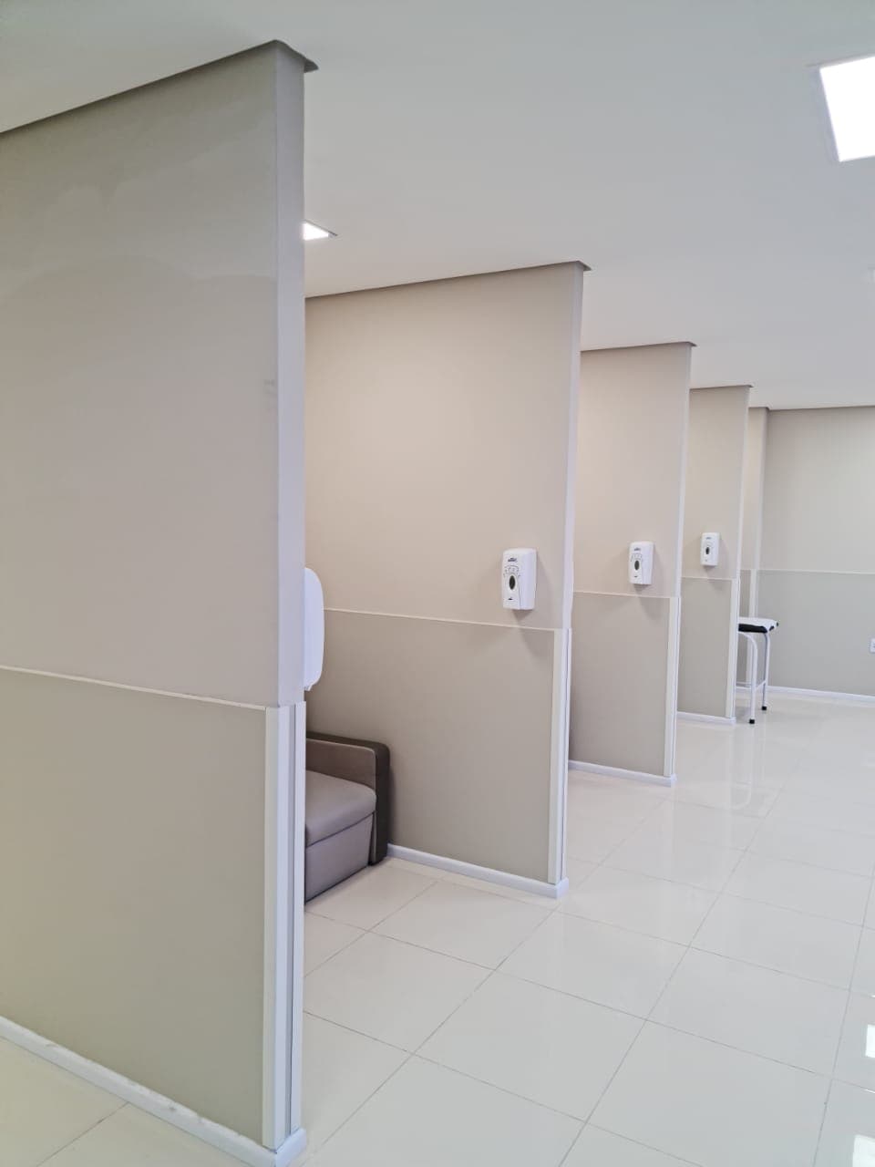 Chapas vinílicas em consultórios